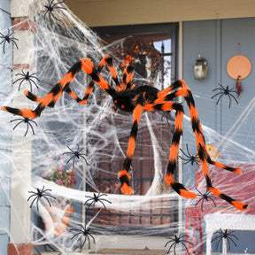 Huge 4.1FT Fake Spider | Web Included | Halloween Special