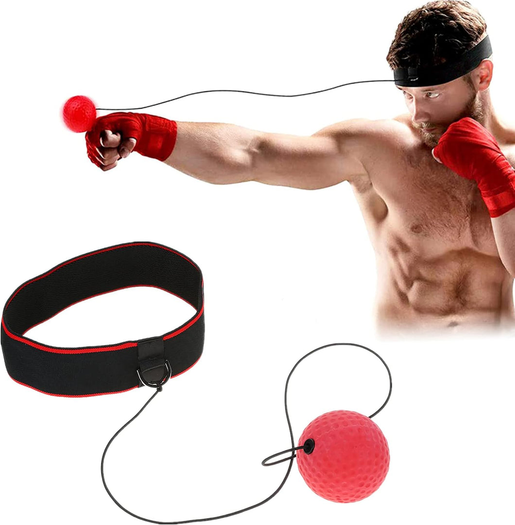 MMA Gear Boxing Ball - Boxing Reflex Ball with Adjustable Strap - Interactive Boxball App Integration - 1 Pack