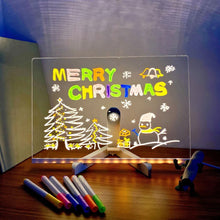 Load image into Gallery viewer, LED Night Light Acrylic Message Note Board Lamp
